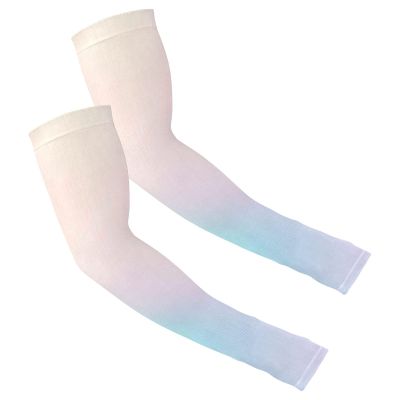 ODAWA Compression Arm Sleeve with Thumb Hole, Quick-Drying, Dotted, Hot Pink Holographic, One Size