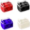 4-Piece Makeup Pencil Sharpener Set with Two Holes and Covers view 1