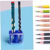 4-Piece Makeup Pencil Sharpener Set with Two Holes and Covers view 2