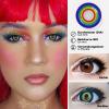 Freshlens Multiple Rainbow Cosplay Contact Lenses, Plano view 2