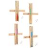 FACAIIO 15-Minute Sauna Sand Timer, Heat-Resistant Hourglass for Steam Rooms and Yoga, Wood, Glass and White Sand view 1