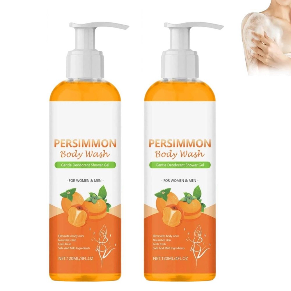 Savelina Persimmon Soap for Older Adults, 2-Pack, Orange