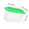 Abaodam Portable ABS Reptile Transport Box with Transparent Lid and Handle view 2