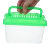 Abaodam Portable ABS Reptile Transport Box with Transparent Lid and Handle view 3