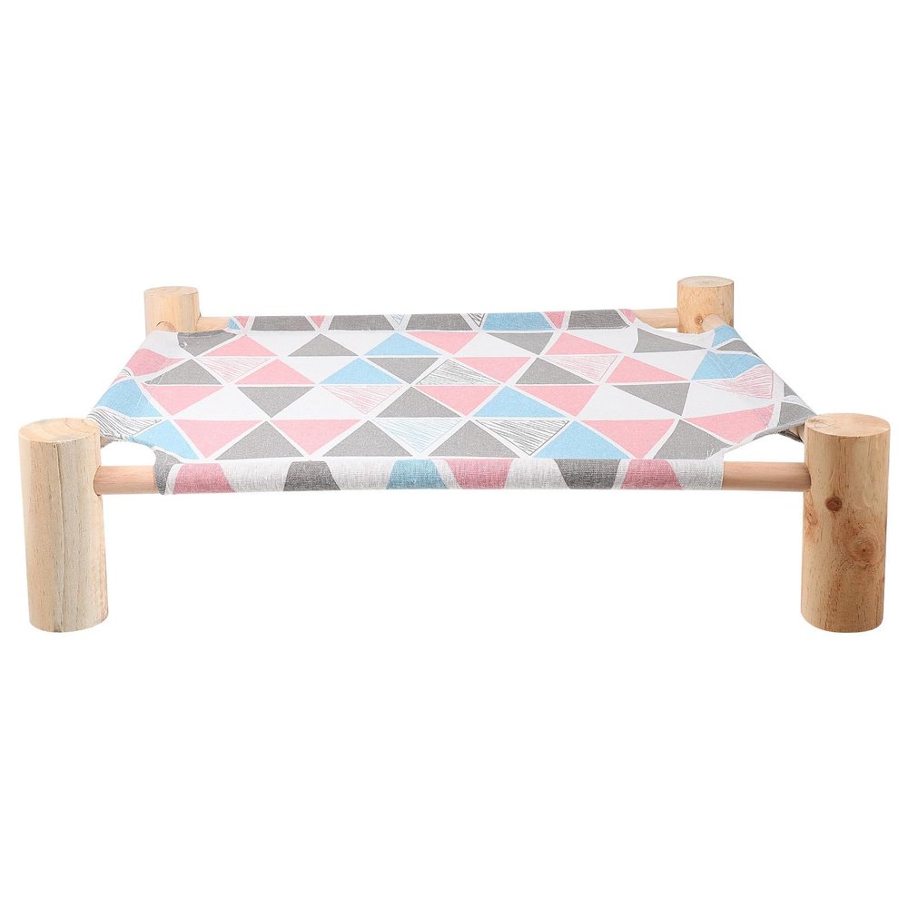 ULTECHNOVO Elevated Cat Bed, Washable Canvas Sleeping Bed for Cats, Space-Saving and Removable, for Home and Bedroom