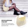 HOMOBABE Beige Pet Carrier Sling for Cats and Dogs, Breathable Polyester Shoulder Bag view 3