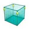 GZHERVICES Pond Aquaculture Fish Cage, Nylon Mesh, PVC-Coated Steel Frame, PVC Floats, 3 mm, 153 x 94 x 94 cm view 1