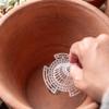 BEAZOOM 15-Piece Conical Mesh Pads for Flower Pots, Hollow Cone Design for Airflow, Drainage and Root Protection view 2