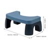 Plastic Toilet Footstool, Non-Slip, Blue, U-Design view 2