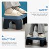 Plastic Toilet Footstool, Non-Slip, Blue, U-Design view 3