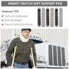 HOOWIFFY Crutch Underarm Pads, Soft TPR Pads, 6-Pack view 4