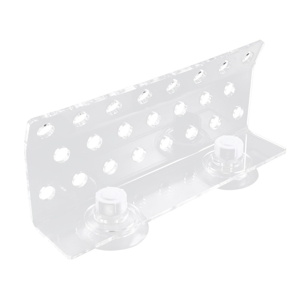 ibasenice Curved Acrylic Coral Frag Rack with 2 Suction Cups and 23 Holes