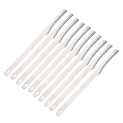 KAILIKETIY 10-Piece Stainless Steel Callus Scraper for Feet and Hands, Lightweight Foot Care Accessory for Gentle Removal of Hard, Dead Skin, Silver