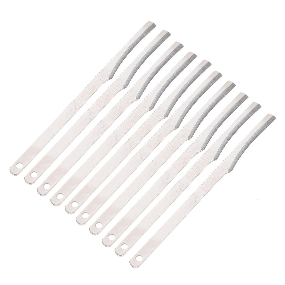 KAILIKETIY 10-Piece Stainless Steel Callus Scraper for Feet and Hands, Lightweight Foot Care Accessory for Gentle Removal of Hard, Dead Skin, Silver