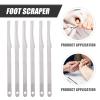 KAILIKETIY 10-Piece Stainless Steel Callus Scraper for Feet and Hands, Lightweight Foot Care Accessory for Gentle Removal of Hard, Dead Skin, Silver view 3