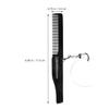 ibasenice Foldable Fine-Tooth Beard Comb for Men with Oval Acrylic Mirror view 2