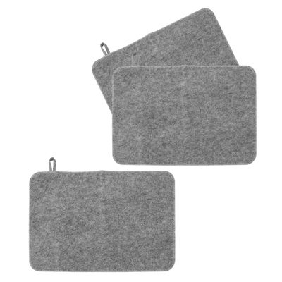 DRESSOOS Sauna Mats, Heat-Insulating and Sound-Absorbing, 3-Piece Set