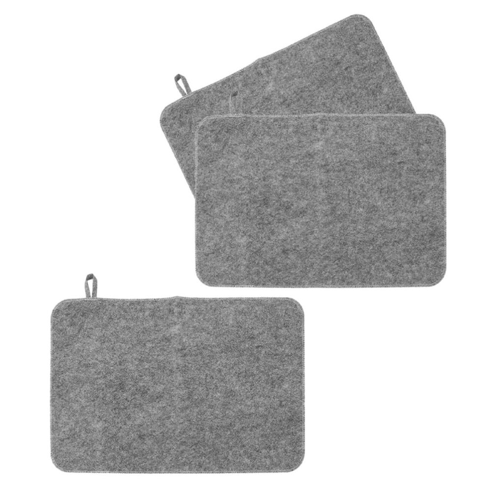 DRESSOOS Sauna Mats, Heat-Insulating and Sound-Absorbing, 3-Piece Set