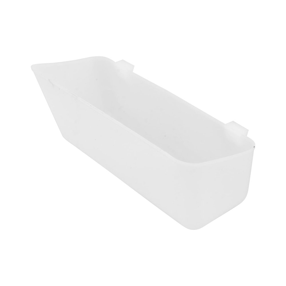 STOBAZA Pigeon Feeder Boxes, 10-Pack, Splash-Proof White Plastic