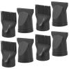 10-Piece Black Nylon Hair Dryer Comb Attachments for Home Use view 1
