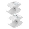 ABOOFAN 2-Piece Aluminum Wheelchair Tube Clamps, Silver, for 19 mm and 25 mm Tubes view 1