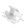 ABOOFAN 2-Piece Aluminum Wheelchair Tube Clamps, Silver, for 19 mm and 25 mm Tubes view 2