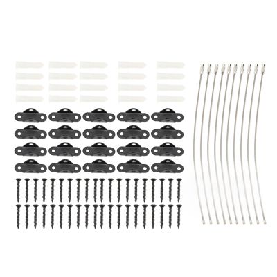 Stainless Steel Furniture Anchors, Anti-Tip Safety Straps Set