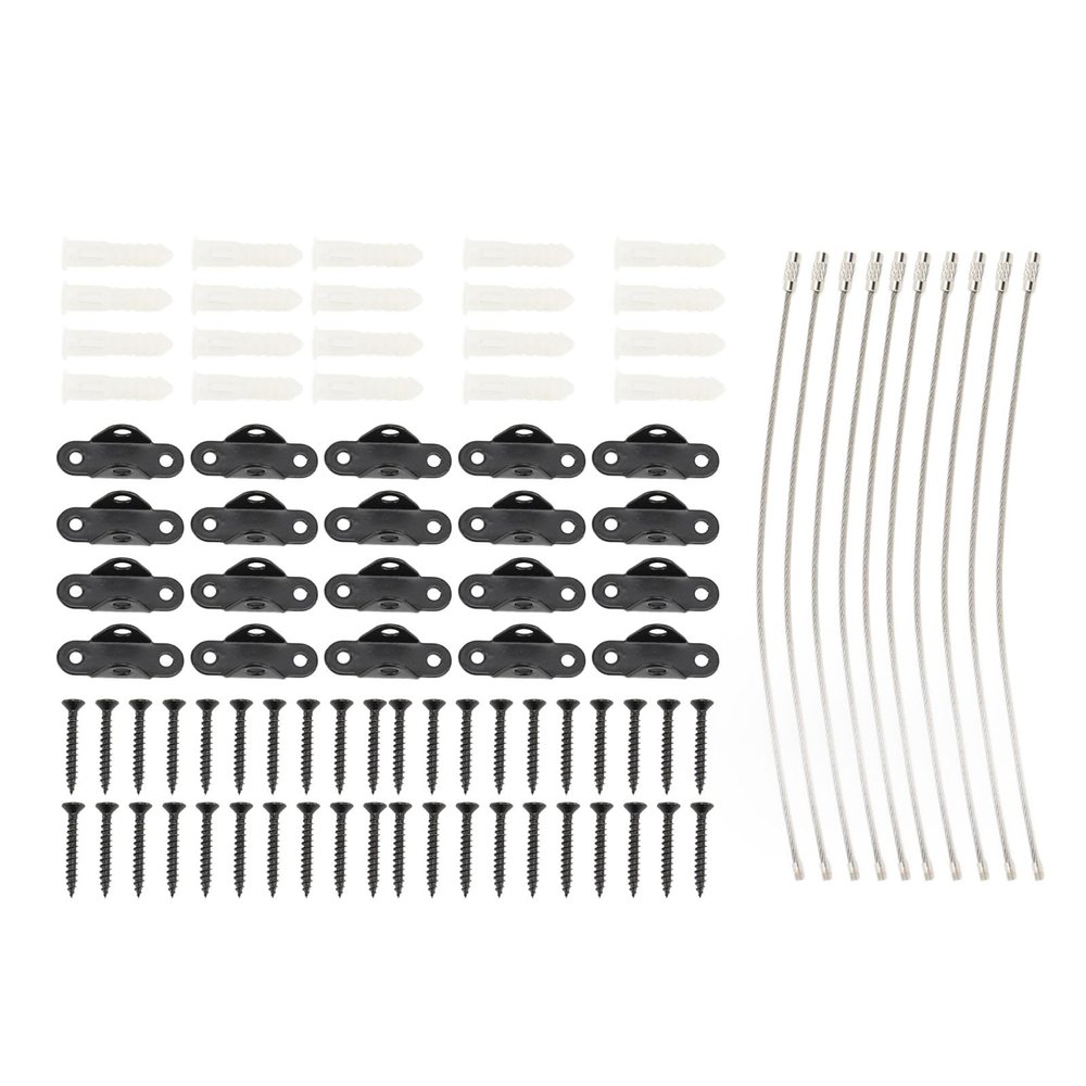 Stainless Steel Furniture Anchors, Anti-Tip Safety Straps Set