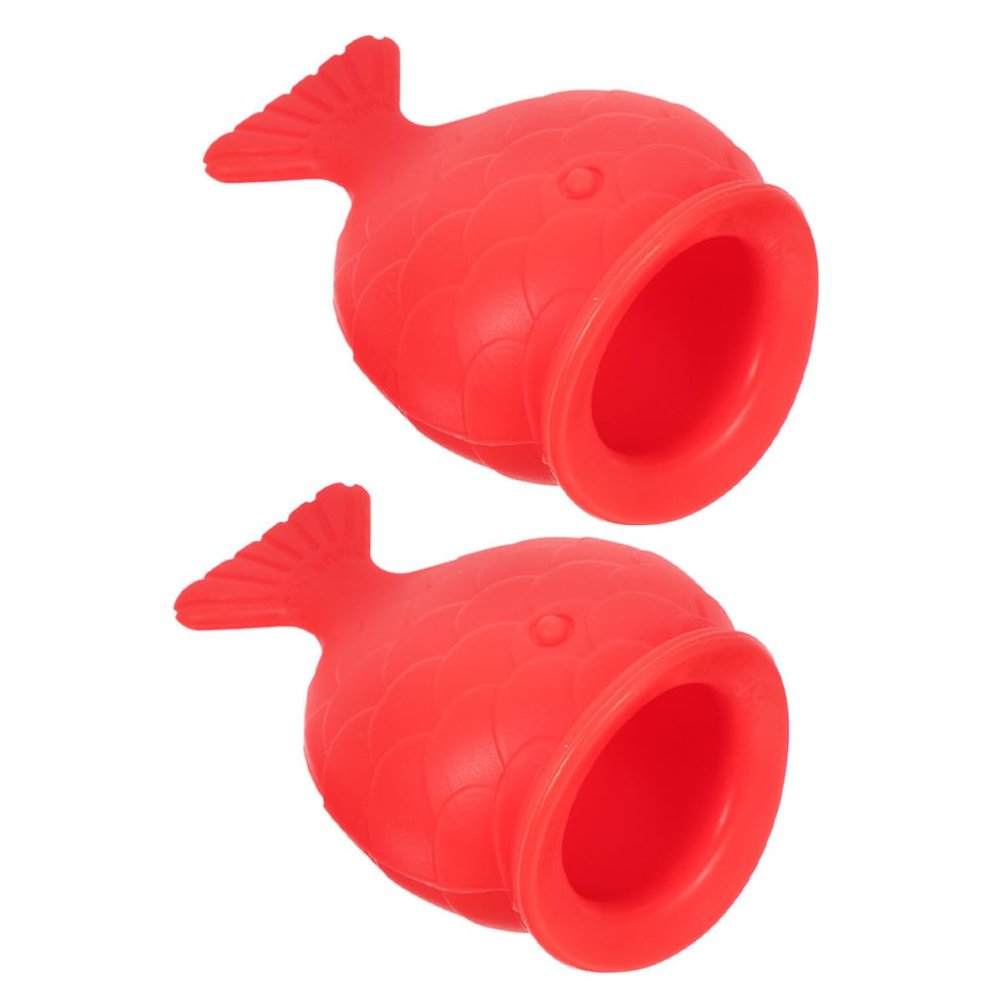 ibasenice Lip Plumper for Fuller Lips, Fish-Shaped Silicone, 2 Pieces