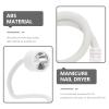 Small 6W Nail Dryer for Gel and UV Gel Nails, White view 3