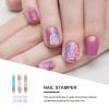 CTIRCHIU 3-Piece Acrylic Nail Art Stamping Tools with Double-Ended Design and Comfortable Grip for Home and Salon view 3