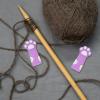 FELTECHELECTR 10 Pcs Purple Silicone Nail Cuticle Trimmers in Cat Paw Shape view 4