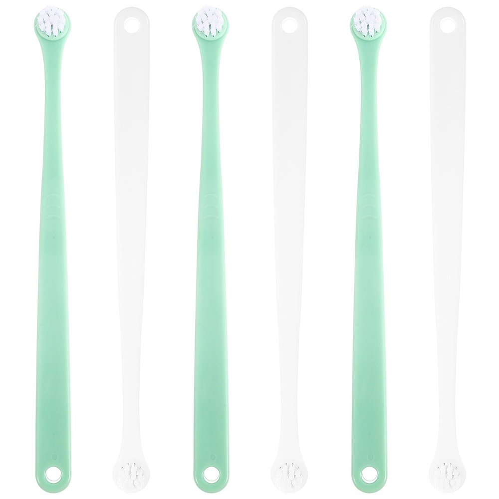 FRCOLOR 6-Piece Dog and Cat Toothbrush Set with Massage Function