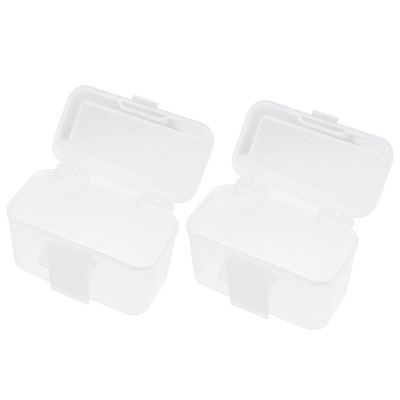 Veemoon 2-Pack Lightweight Portable Plastic Storage Box for Worms