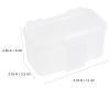 Veemoon 2-Pack Lightweight Portable Plastic Storage Box for Worms view 2