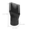 ifundom 10-Piece Professional Plastic Hair Dryer Comb Attachments for Detangling Curls, Replacement Nozzles for Home and Travel view 2