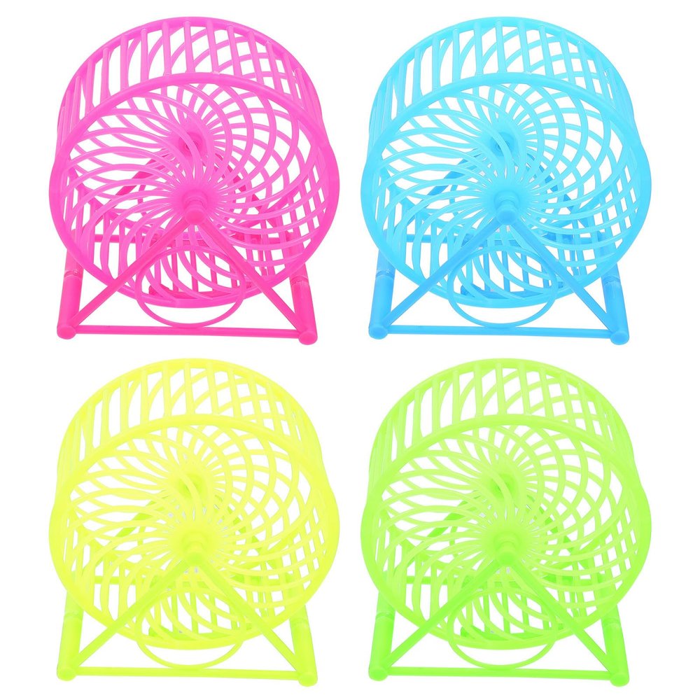 Artibetter Quiet Hamster Wheels with Safe Plastic Design, 4 Pieces