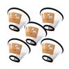 ABOOFAN 5-Pack White PP Recovery Collars for Dogs and Cats view 1