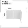 Deskium L-Shaped Dog Splash Guard, Modular Plastic Pee Pad Barrier, White view 3