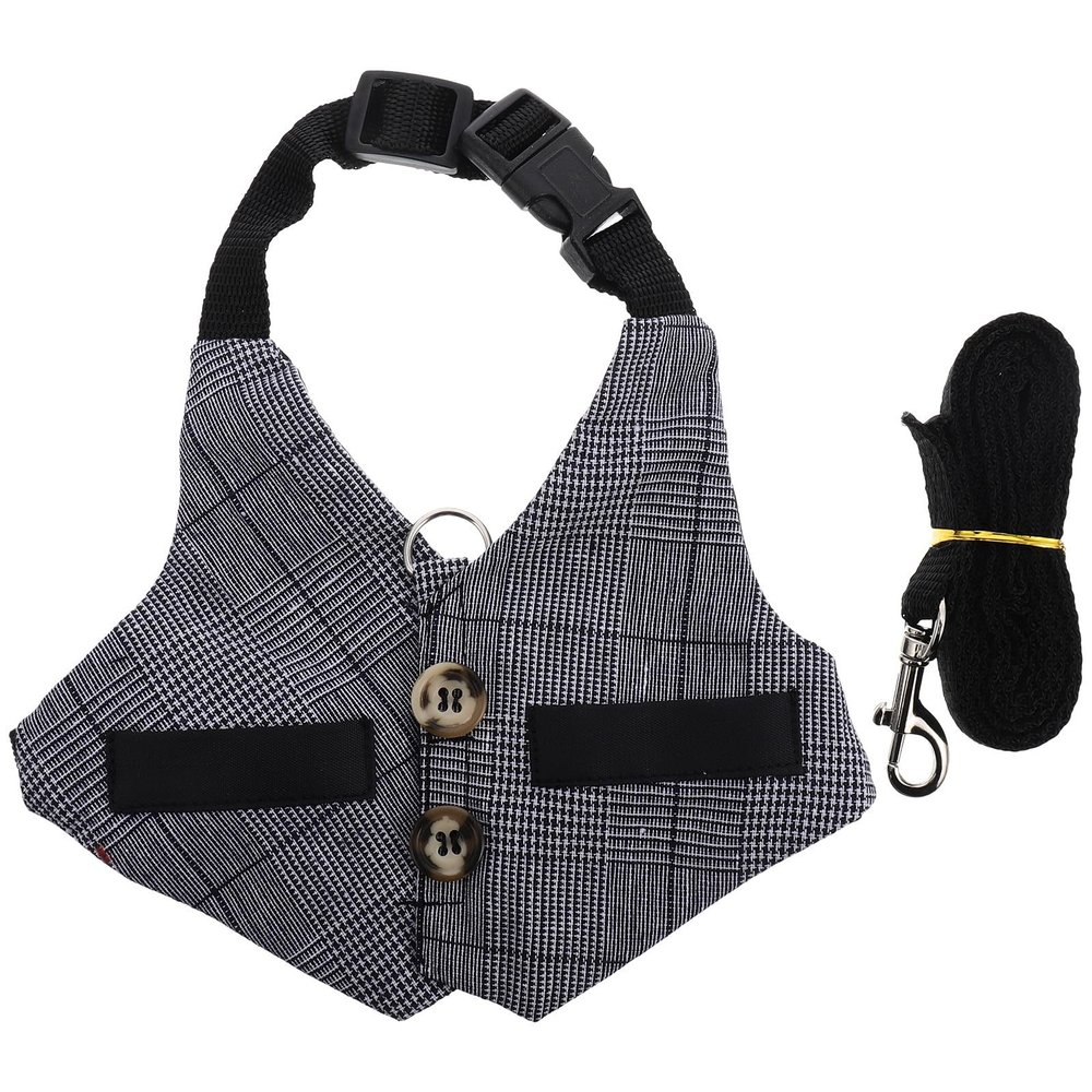 Alasum Adjustable Gentleman Style Rabbit Harness with Leash