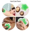IMUSINICE 4-Pack Reusable Gel Heat and Cold Packs, Gel and PVC, Green view 3