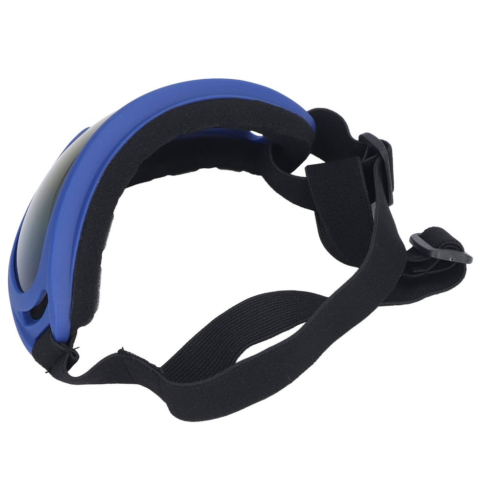 Hiraith Groe Dog Sunglasses, UV Protection, Comfortable Adjustable Frame, for Walking, Riding, and Swimming (3004 Dark Blue Frame Color Film)
