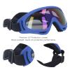 Hiraith Groe Dog Sunglasses, UV Protection, Comfortable Adjustable Frame, for Walking, Riding, and Swimming (3004 Dark Blue Frame Color Film) view 3