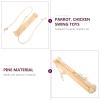 HOOWIFFY Pine Wood Chicken Swing for Birds and Chickens, Wear-Resistant and Easy to Install for Bird Cages and Chicken Coops view 2