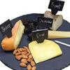 IDEANATEGRATE Square Black Slate Boards with Cheese Signs and Bag view 4