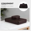 Healeved Ergonomic PU Foam Massage Cushion for Neck Support and Facial Treatments, Brown view 3