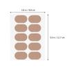 COOPHYA 10-Piece Breathable Oval Heel Protection Patches view 2