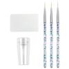 NIYANGLE Nail Art Liner Set with 3 Brushes and 2.8 cm Transparent Nail Stamper view 1