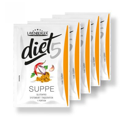 Layenberger diet5 Daily-Ration Diet Soup Thai Curry (5 x 47 g)