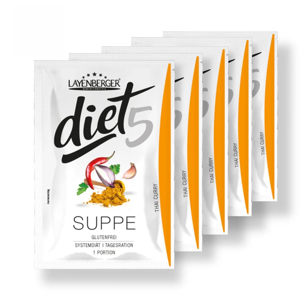 Layenberger diet5 Daily-Ration Diet Soup Thai Curry (5 x 47 g)
